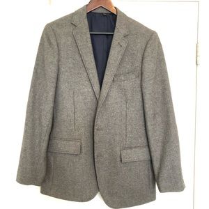 Thompson Elbow-Patch Blazer In Tweed Wool